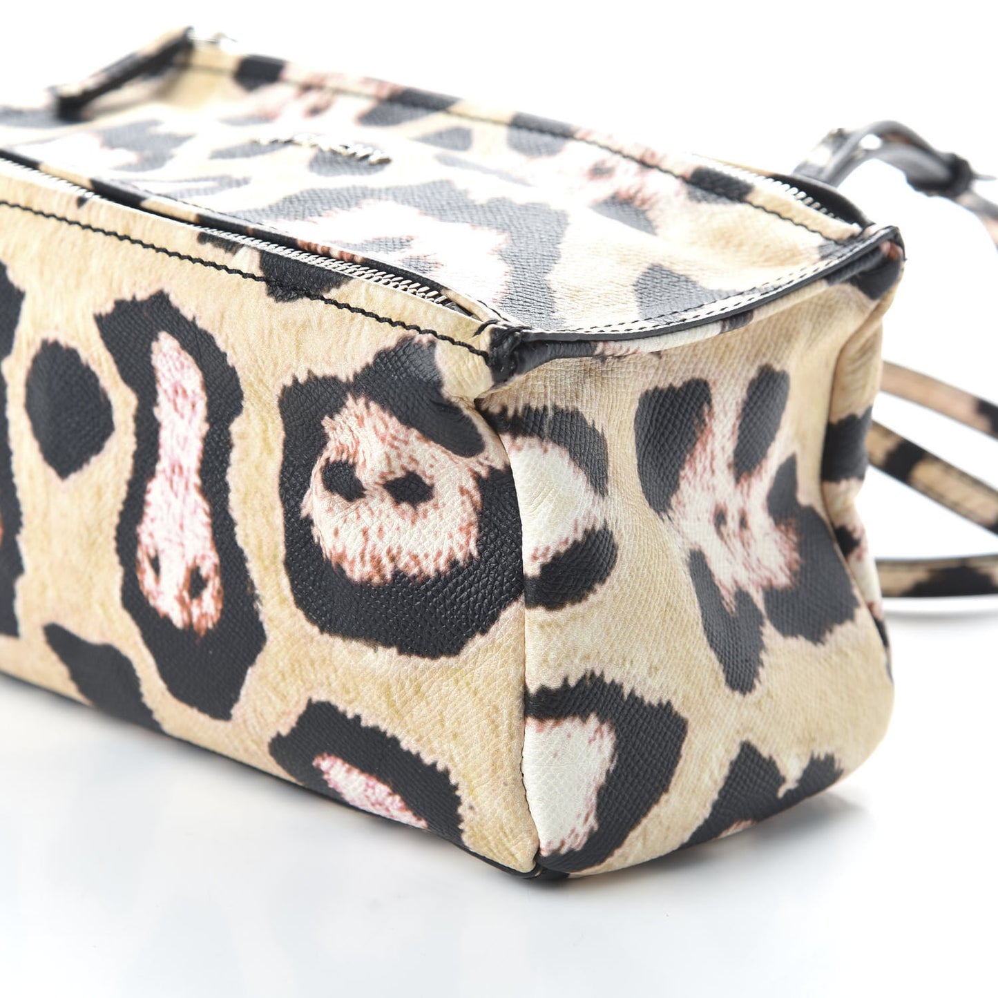 Calfskin Jaguar Print Mini Pandora Multicolor