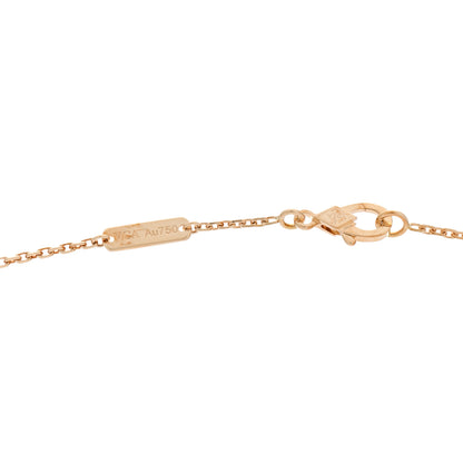 Van Cleef & Arpels 18K Yellow Gold Guilloché Vintage Alhambra Pendant Necklace 5 of 6