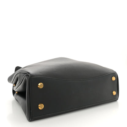 Balenciaga Natural Smooth Calfskin Medium Rodeo Top Handle Handbag Black 4 of 10