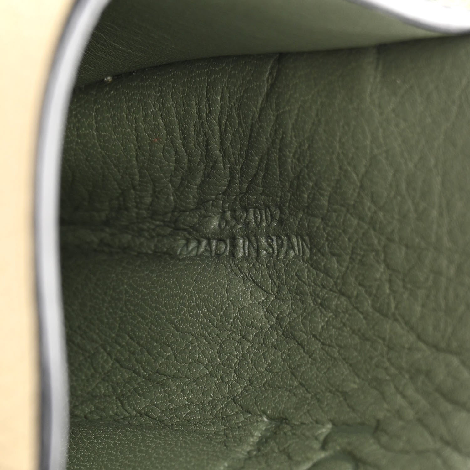 Loewe Grained Calfskin Gate Pocket Pouch Green 5 of 10