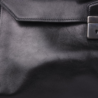 Prada Glace Calfskin Tote Bag Baltico Black 14 of 14