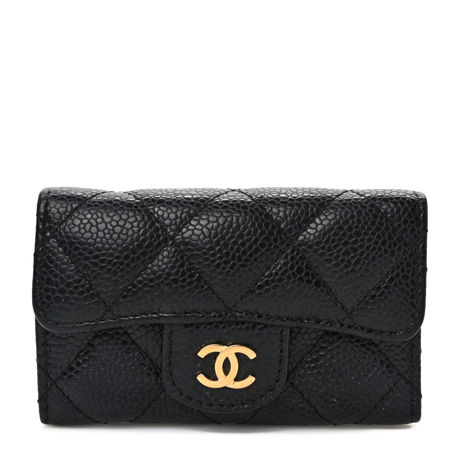 Chanel Caviar Quilted 6 Key Holder Black 1 of 10