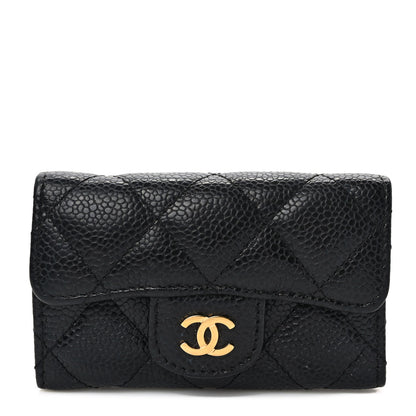 Chanel Caviar Quilted 6 Key Holder Black 1 of 10