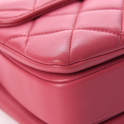 Chanel Lambskin Quilted Small Trendy CC Dual Handle Bag Dark Pink 9 of 13