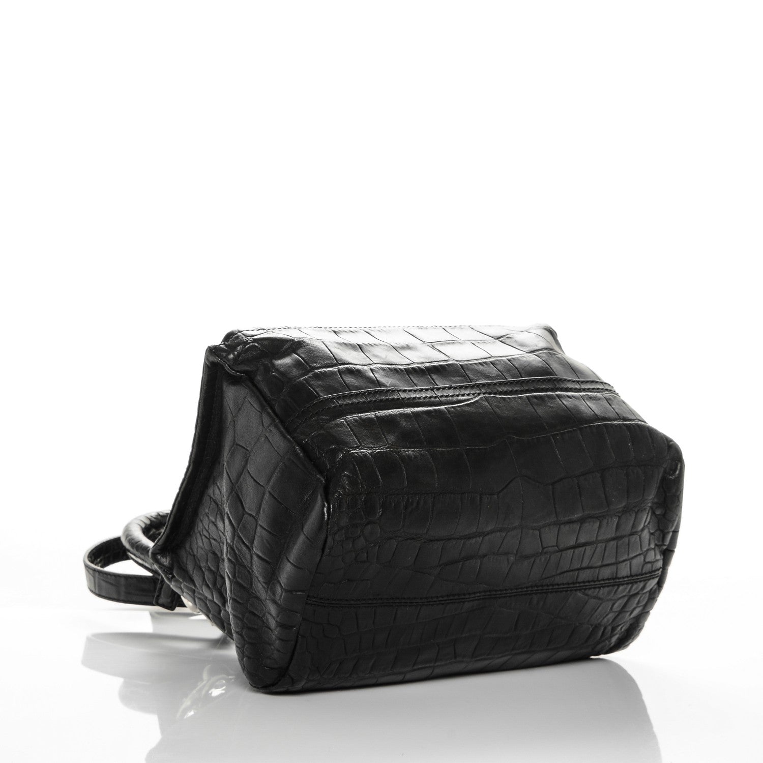 Givenchy Calfskin Crocodile Embossed Small Pandora Black 4 of 7