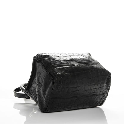 Givenchy Calfskin Crocodile Embossed Small Pandora Black 4 of 7