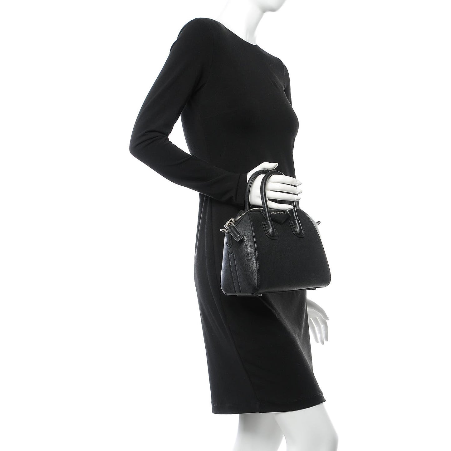 Sugar Goatskin Mini Antigona Black