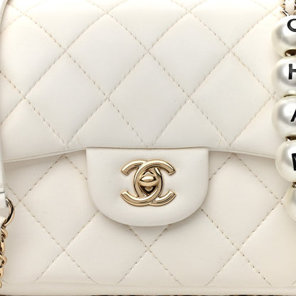 Chanel Lambskin Quilted Small My Precious Flap White 8 of 16