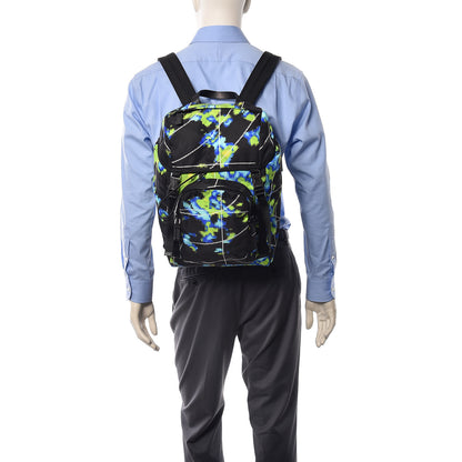 Prada Tessuto Nylon Radar Print Medium Double Buckle Backpack Multicolor 2 of 9
