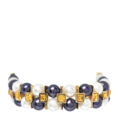 Louis Vuitton Pearl Crystal Cry Me A River Bracelet 1 of 4