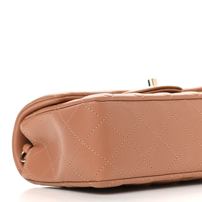 Chanel Lambskin Quilted Mini Rectangular Flap Brown 8 of 10