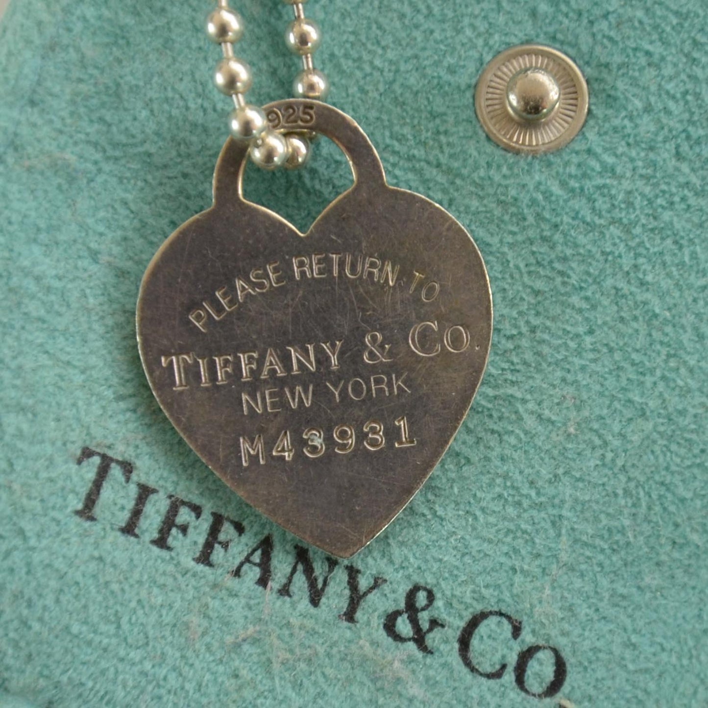 Sterling Silver Long Return to Tiffany Heart Pendant Necklace
