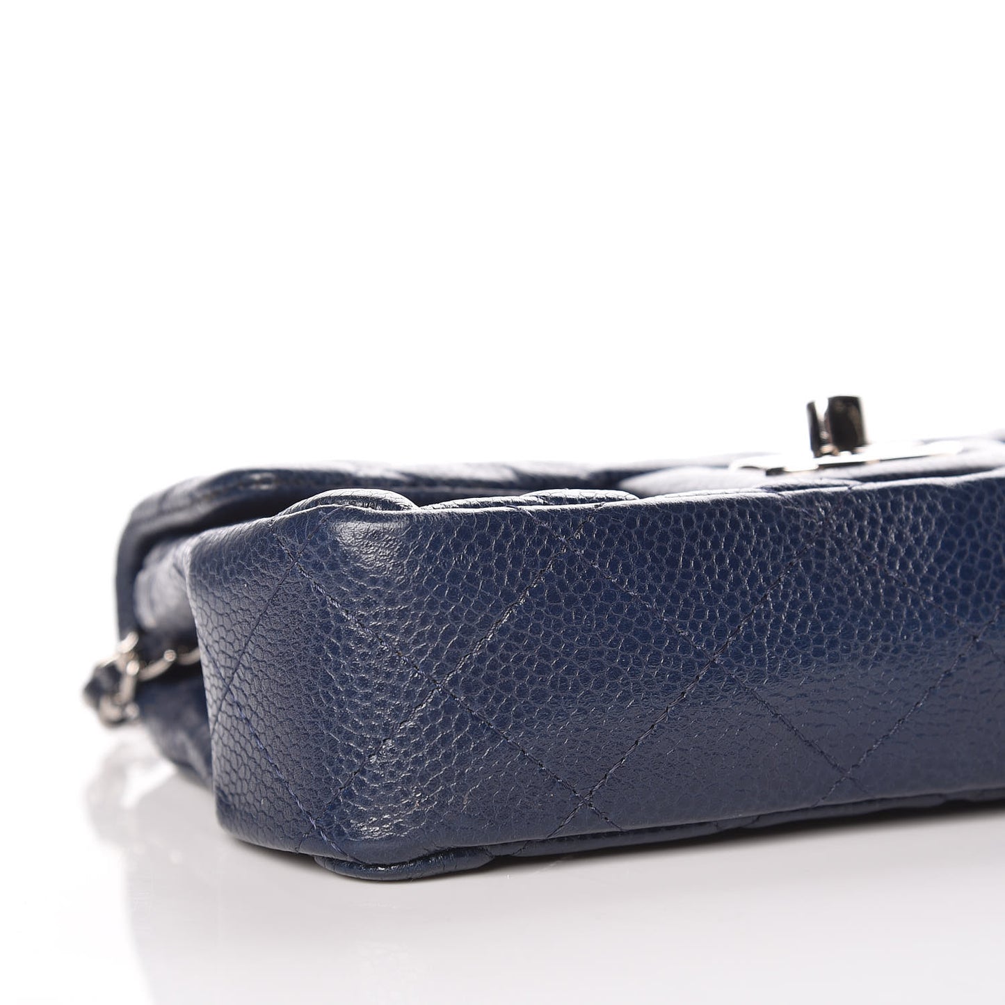 Caviar Quilted Extra Mini Flap Navy