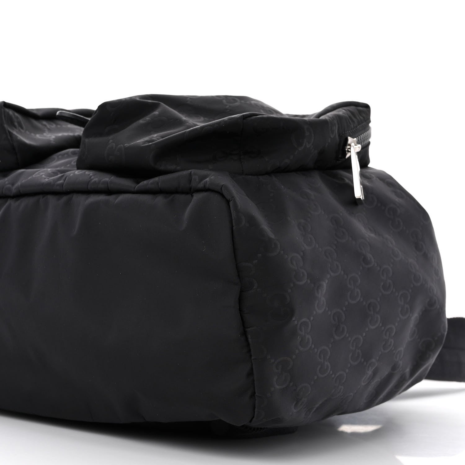 Gucci Nylon Monogram Medium Light Single Buckle Backpack Black 10 of 10