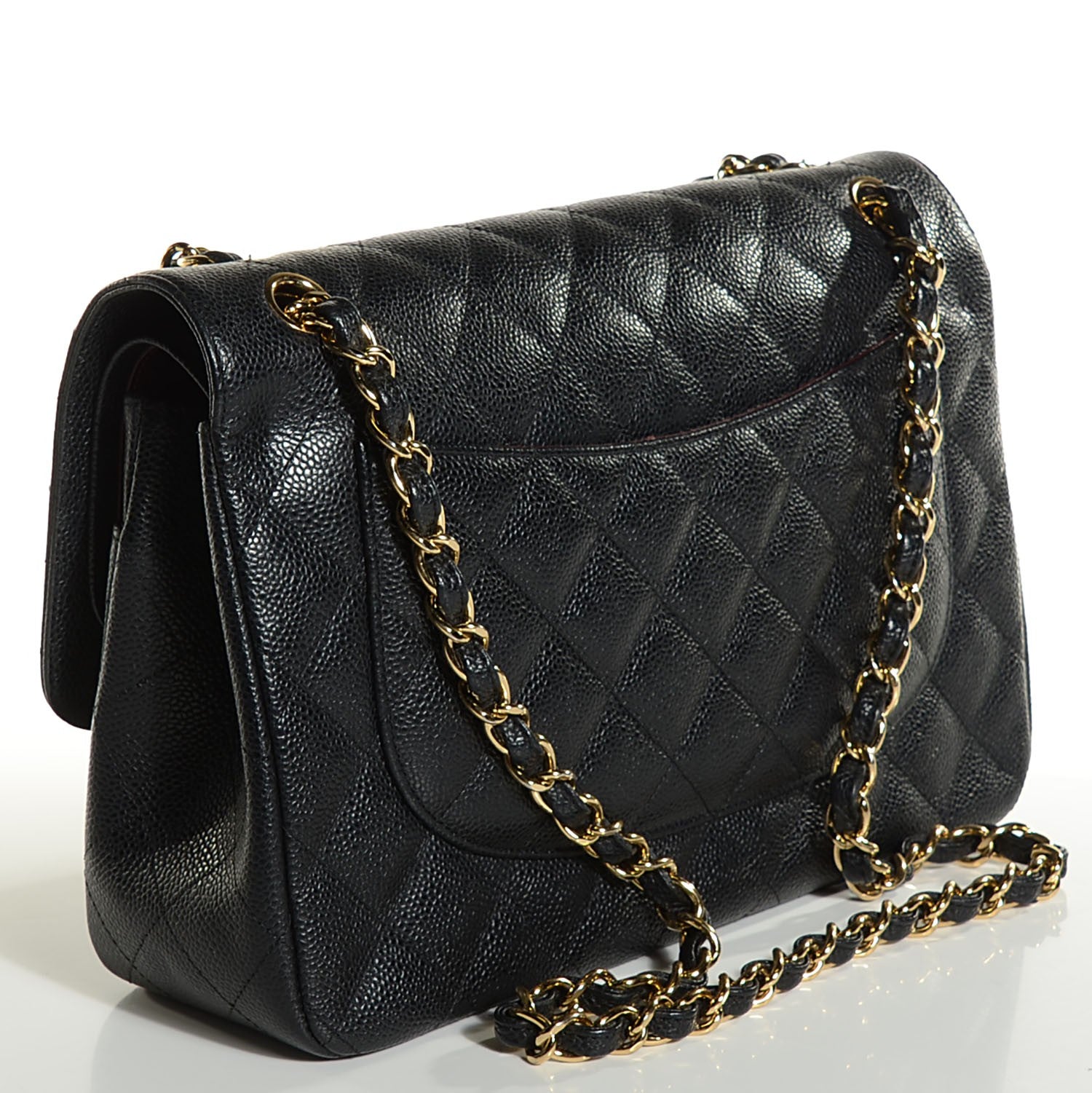 Chanel Caviar Quilted Jumbo Double Flap Black 3 of 8