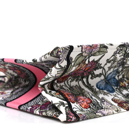 Christian Dior Canvas Embroidered Medium Mexico Millefiori Book Tote White Multicolor 9 of 10