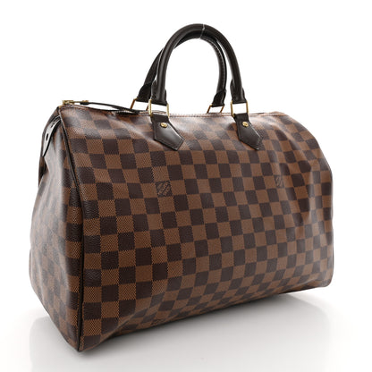 Louis Vuitton Damier Ebene Speedy 35 3 of 10