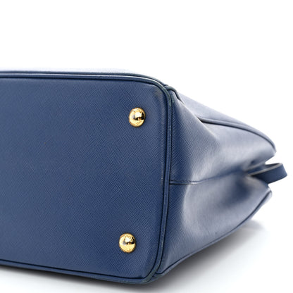 Prada Saffiano Lux Medium Double Zip Tote Bluette 12 of 23