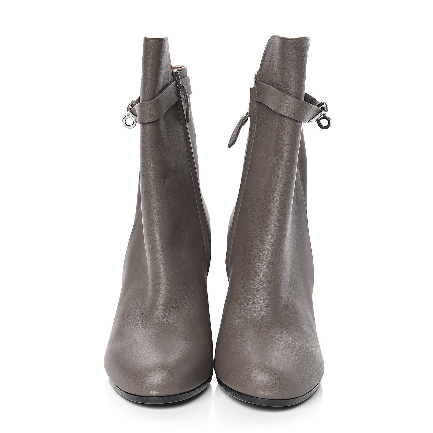 Calfskin Joueuse Ankle Boots 38.5 Etain