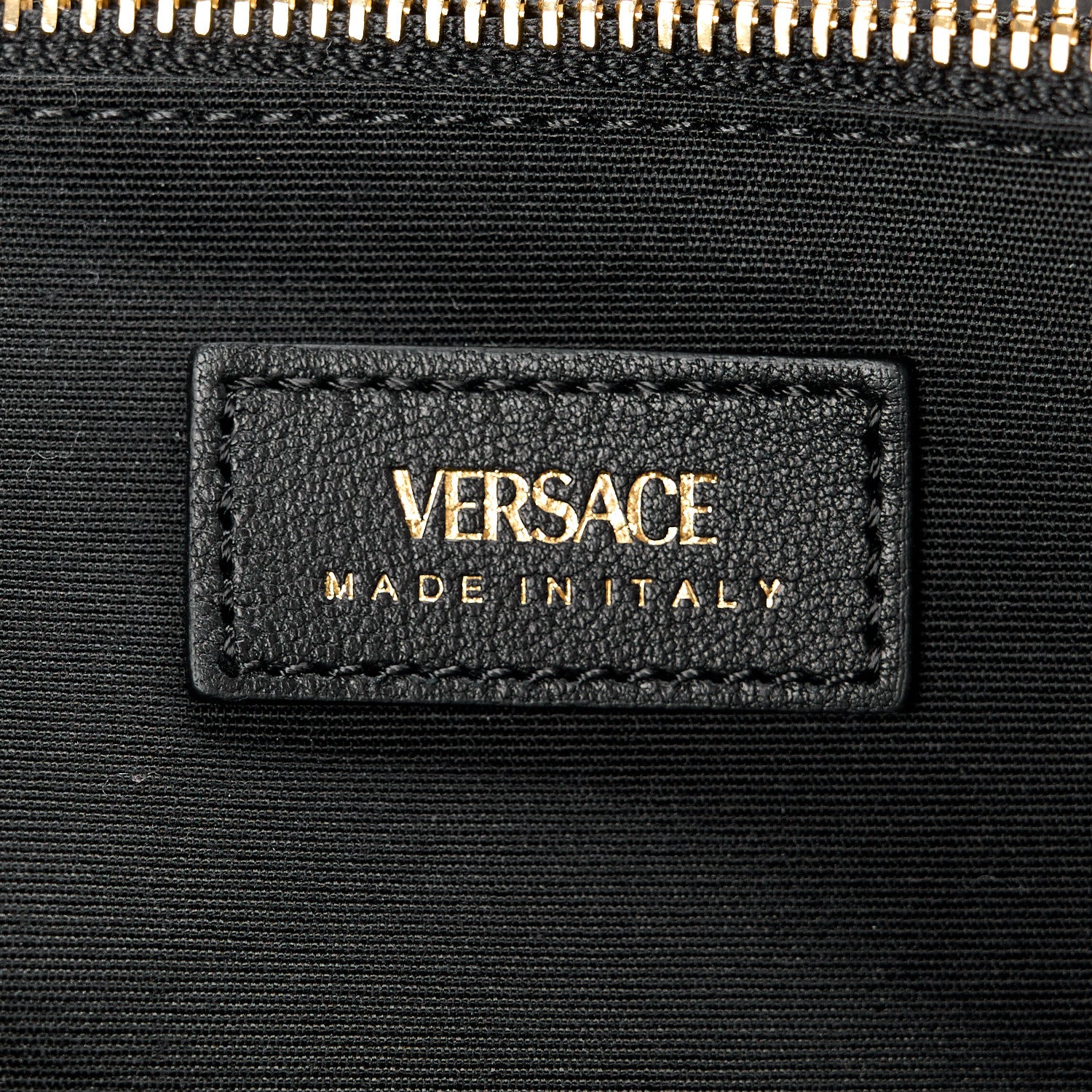 Versace Lambskin Quilted Medusa Wallet On Chain Crossbody Black 7 of 10