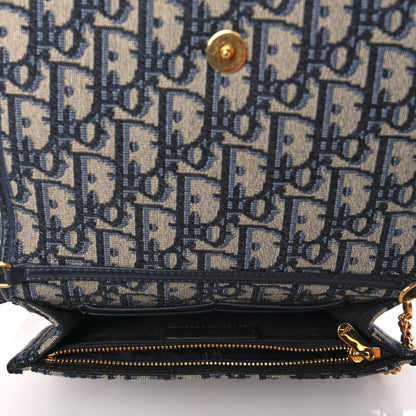 Christian Dior Oblique 30 Montaigne 2-In-1 Pouch Blue 5 of 9