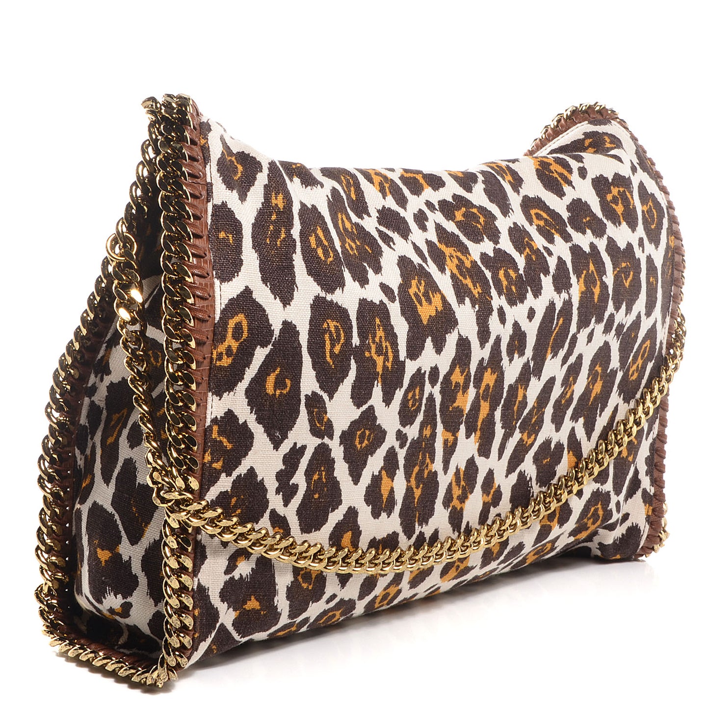Linen Leopard Small Falabella Tote