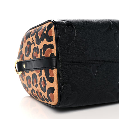 Louis Vuitton Empreinte Monogram Giant Wild At Heart Speedy Bandouliere 25 Black 8 of 9