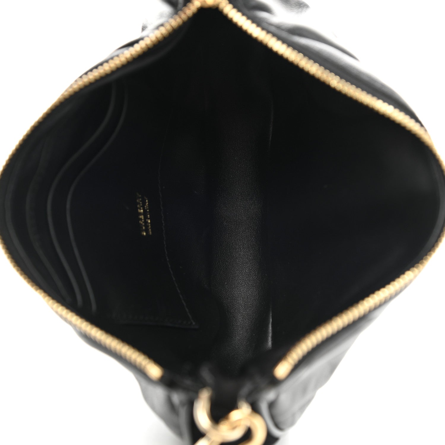 Burberry Lambskin Quilted Olympia Pouch Black 4 of 6