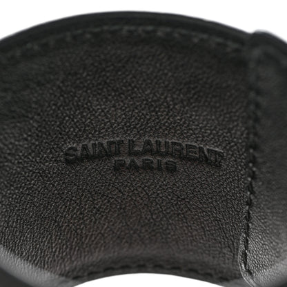 Saint Laurent Calfskin Boron Bracelet Black 4 of 10