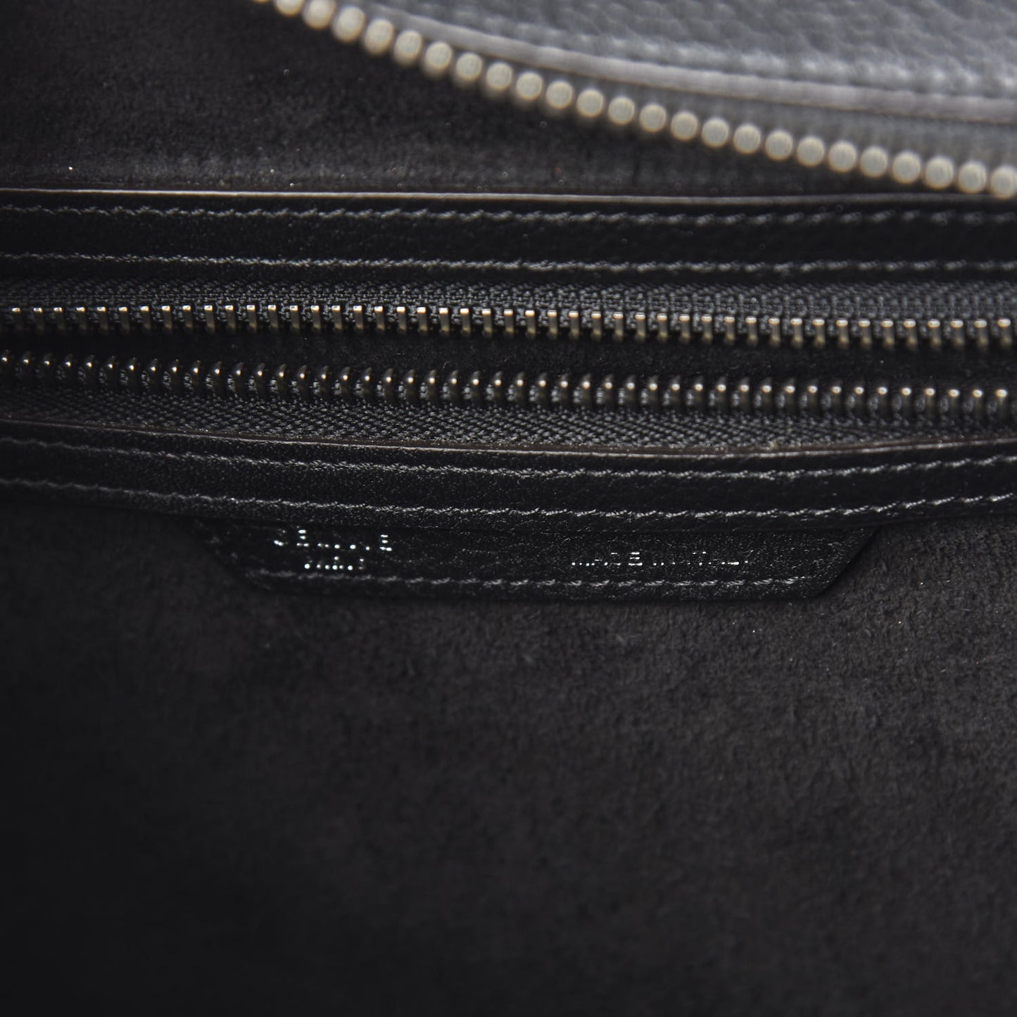 Drummed Calfskin Micro Luggage Black
