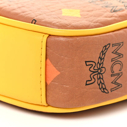 MCM Visetos X-Mini Crossbody Bag Cognac Freesia 10 of 10