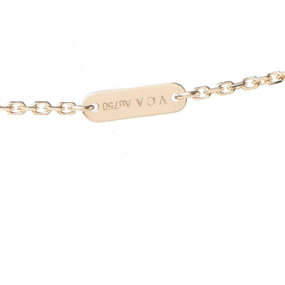 Van Cleef & Arpels 18K Yellow Gold Tiger Eye Lucky Alhambra Butterfly Pendant Necklace 6 of 8