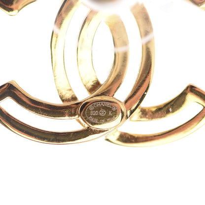 Chanel Metal Obazine CC Earrings Gold 4 of 5