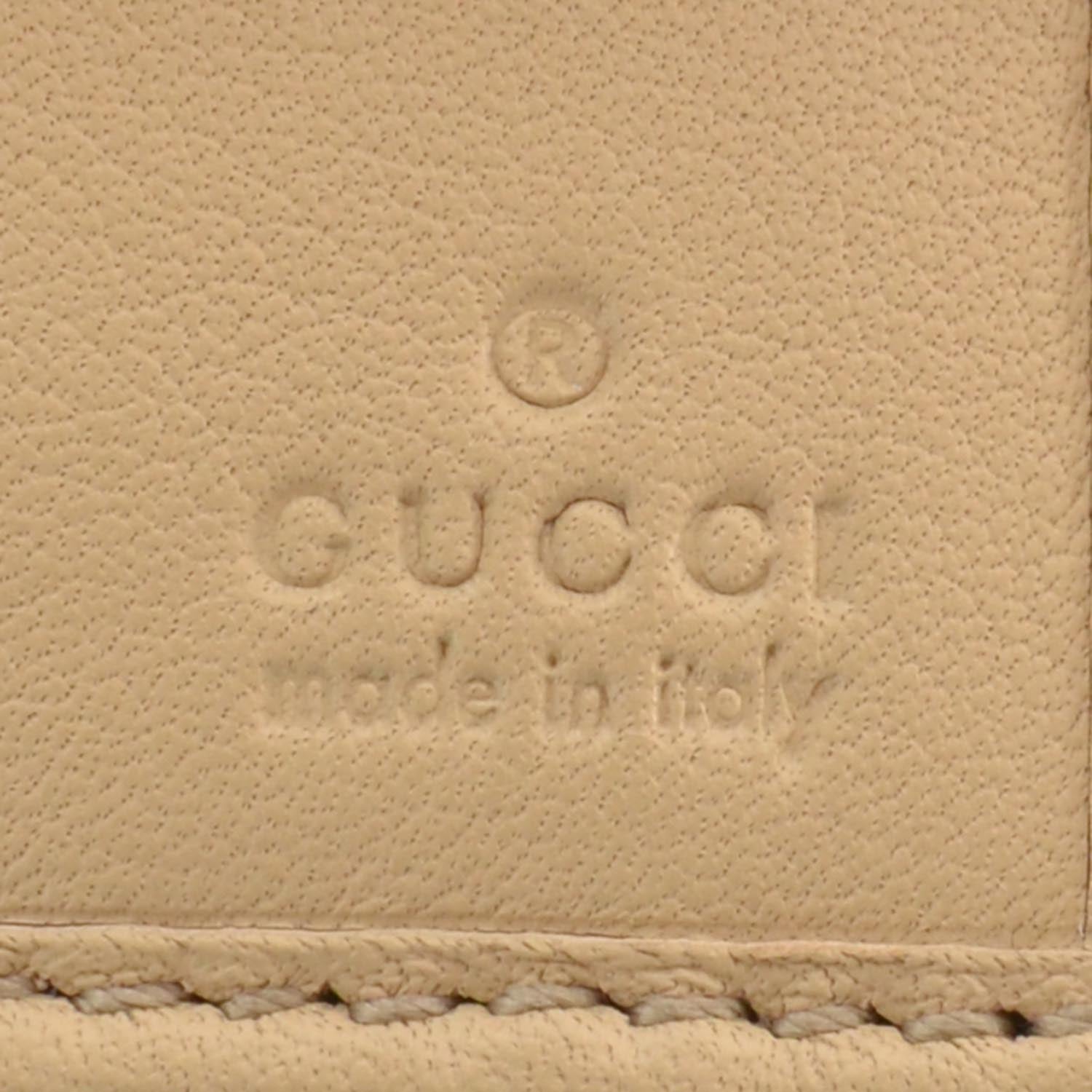 Gucci Monogram Lovely Heart Compact Wallet Pink 5 of 7
