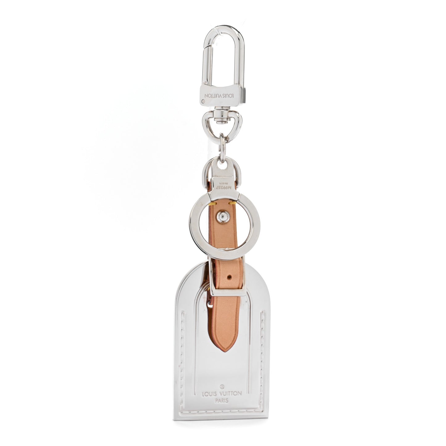 Metal Luggage Tag Key Holder Silver