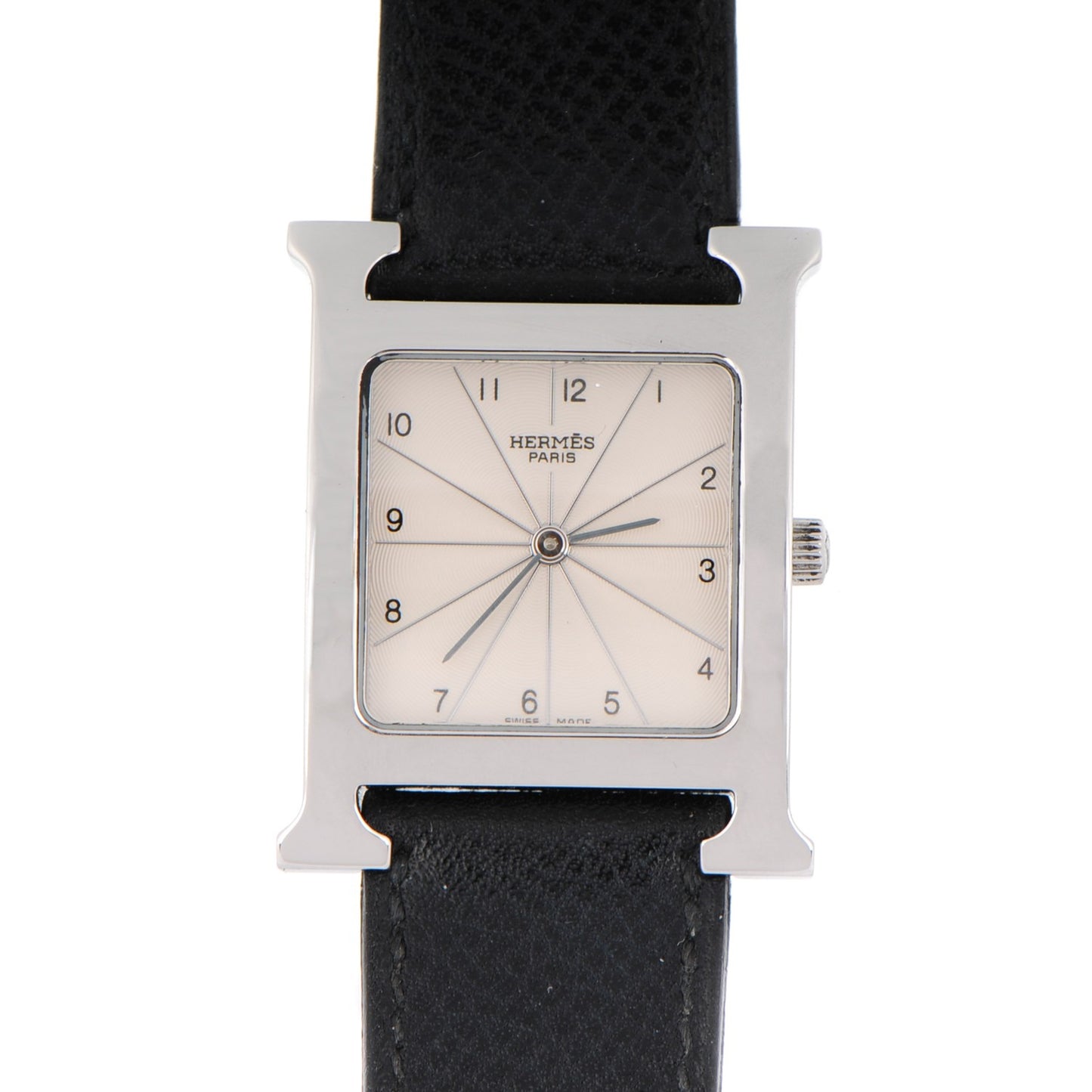 Stainless Steel Courchevel 26mm Heure H Hour Quartz Watch Noir