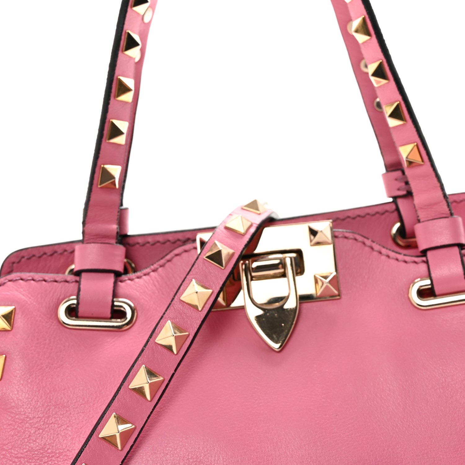Valentino Garavani Vitello Mini Rockstud Tote Ninphea 7 of 9