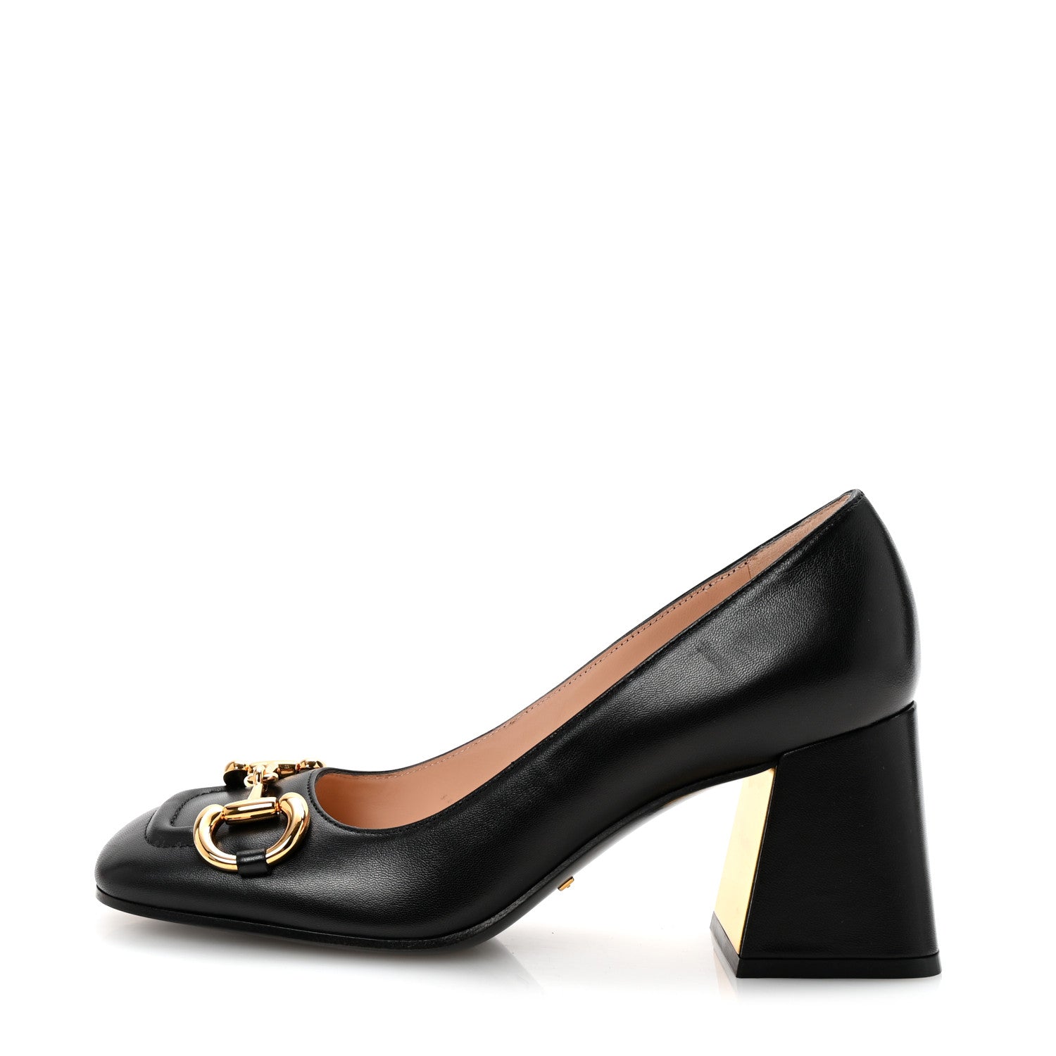 Gucci Malaga Kid Horsebit 75mm Pumps 37 Black 1 of 10