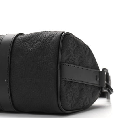 Louis Vuitton Monogram Taurillon Keepall Bandouliere 25 Black 9 of 10