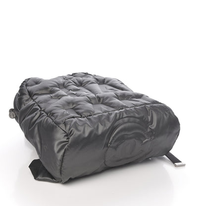 Chanel Nylon Embossed Small Doudoune Backpack Grey 4 of 11