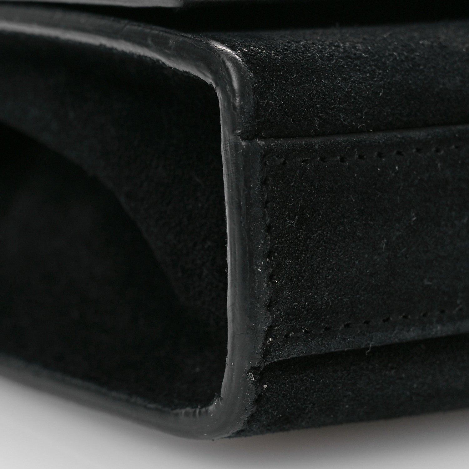 Saint Laurent Suede Small Classic Monogram Kate Tassel Satchel Black 9 of 10