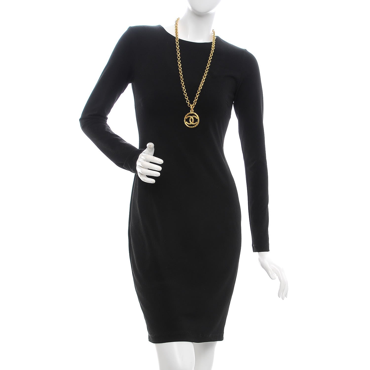 Chanel Chain CC Long Necklace Gold 2 of 6