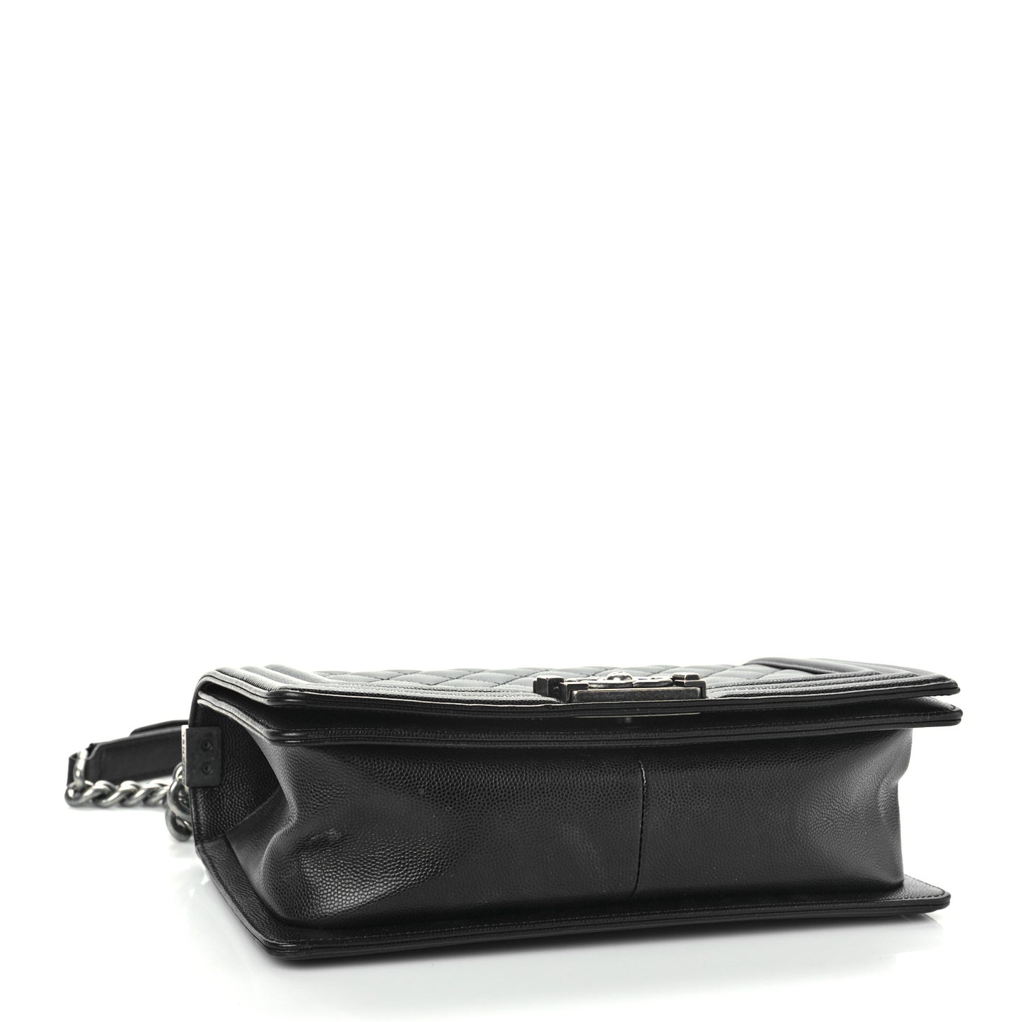 Caviar Quilted Medium Boy Flap Black