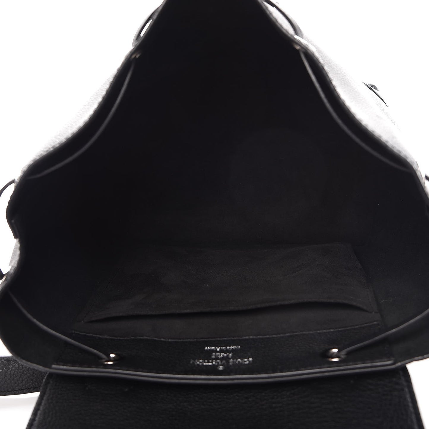 Calfskin Lockme Backpack Black