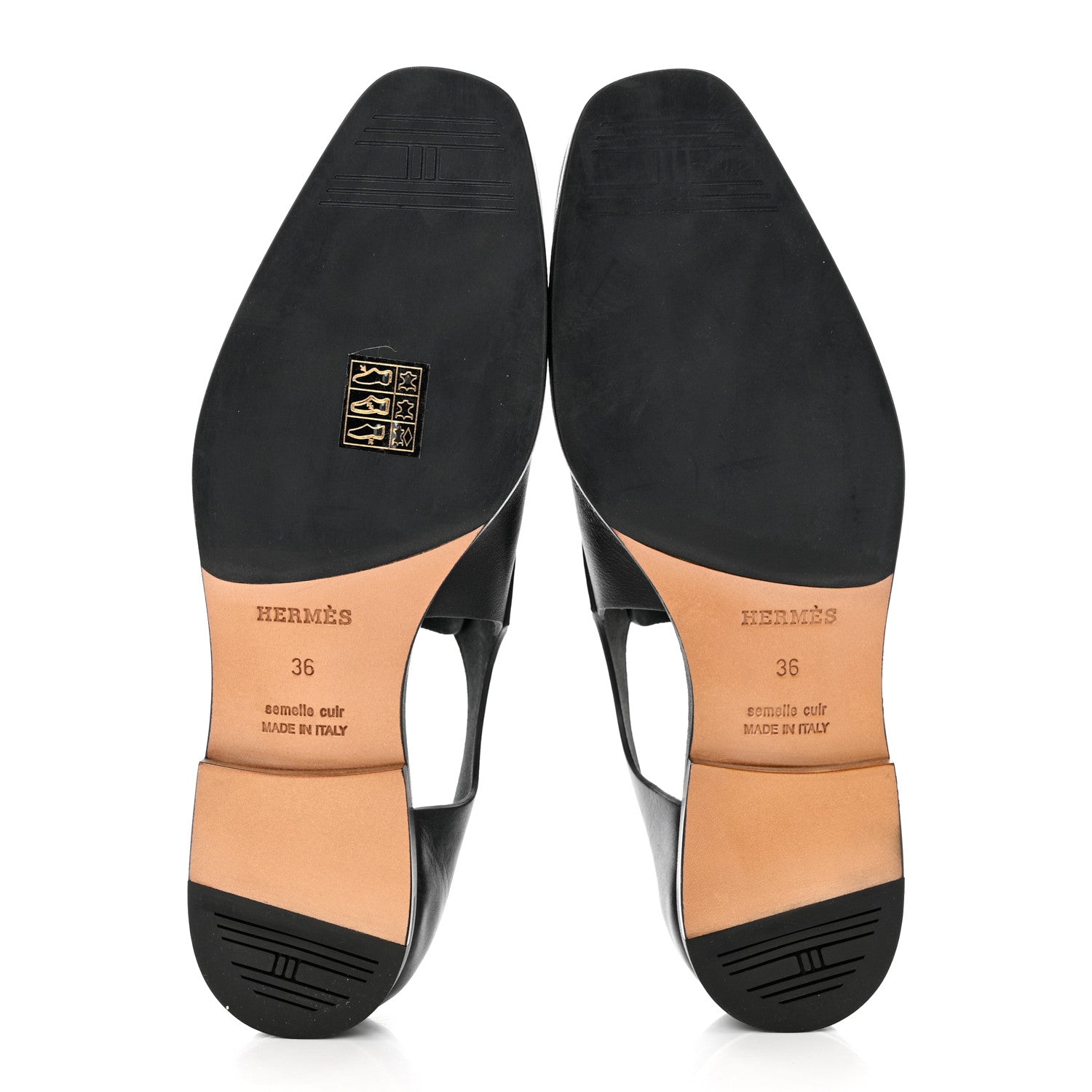 Hermes Calfskin Epoca Oxford 36 Black 5 of 10