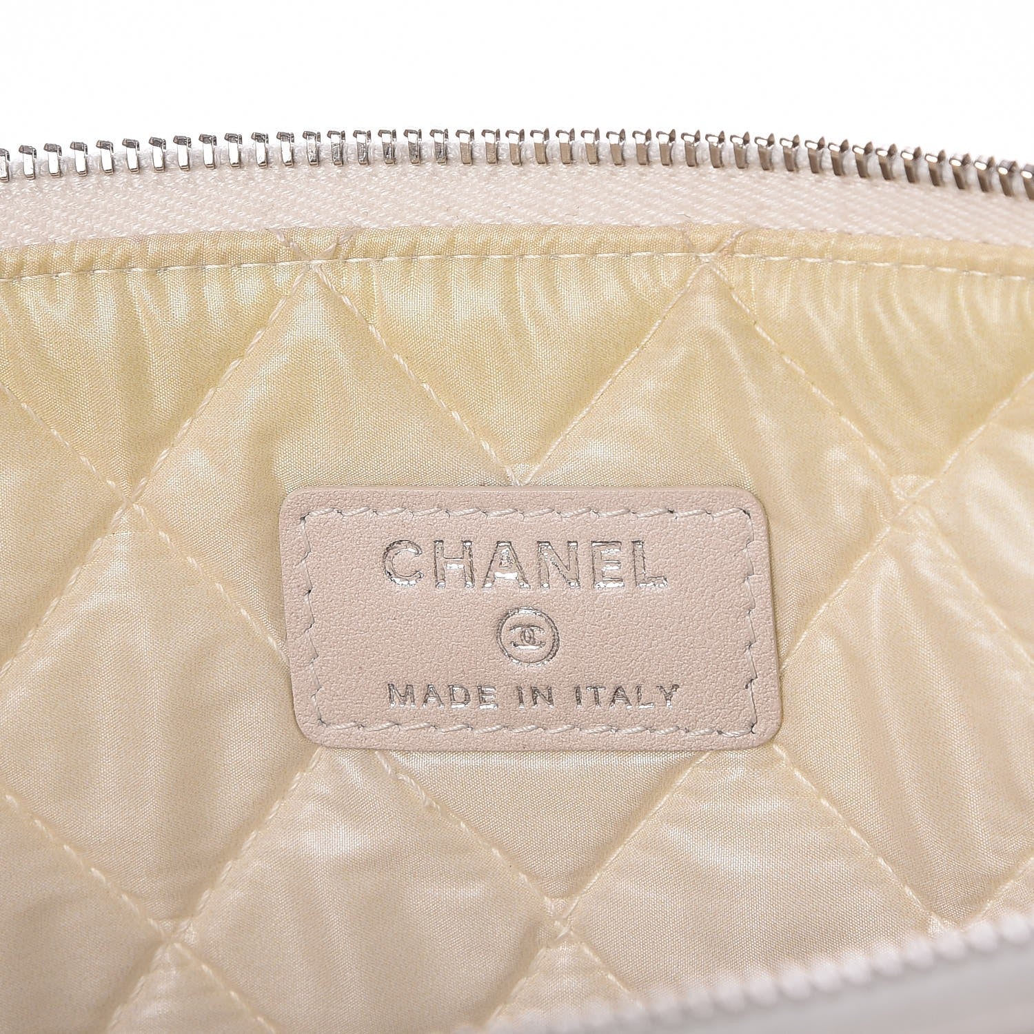 Chanel Caviar Studded Large Deauville Pouch Beige 7 of 7