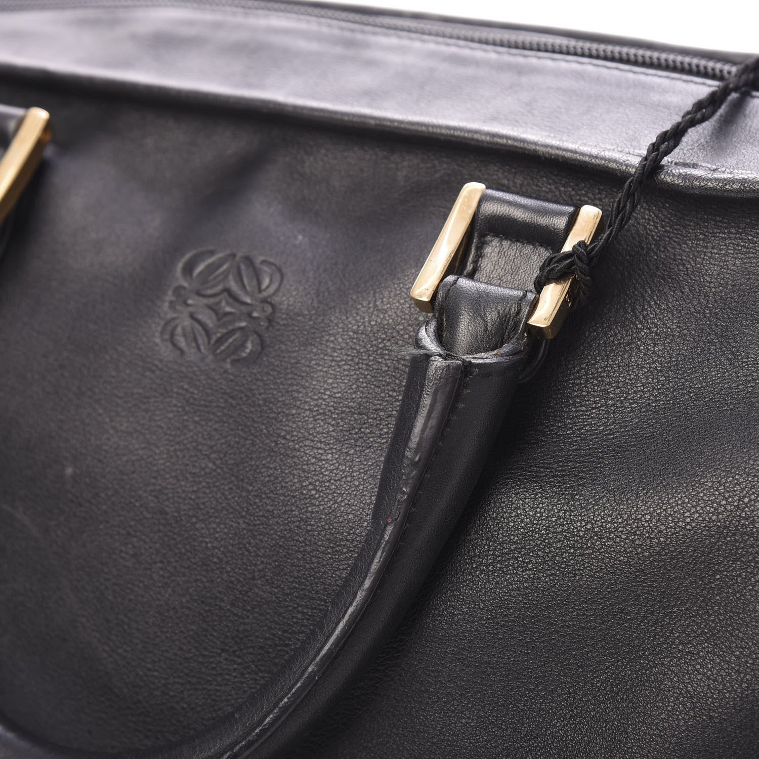 Loewe Calfskin Amazona Weekender Tote Black 11 of 13