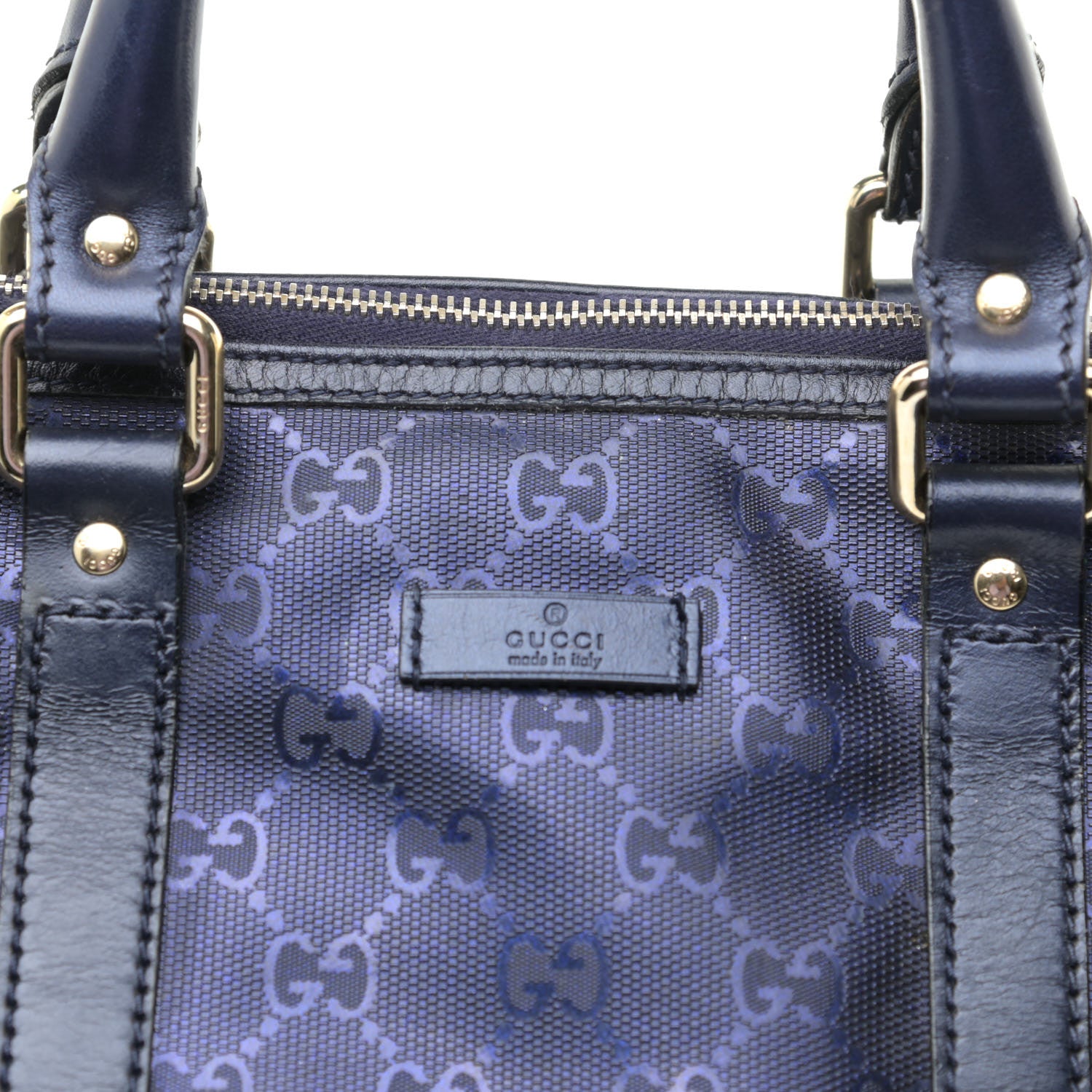 Gucci Imprime Monogram Medium Joy Boston Navy 14 of 18