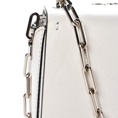 Valentino Garavani Vitello Loveblade Embellished Chain Flap Bag White 8 of 8