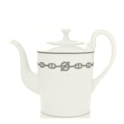 Hermes Porcelain Chaine d' Ancre Platine Coffee/Tea Pot 1 of 7